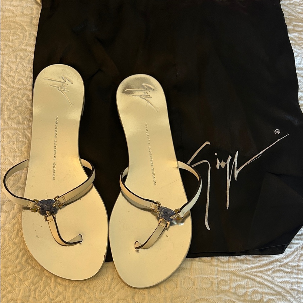 Giuseppe Zanotti Silver Sandals